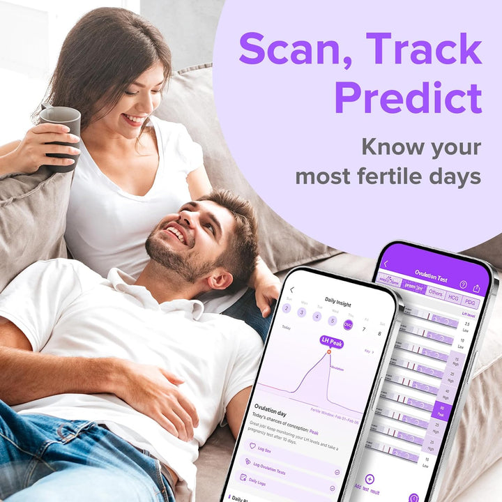 Quantitative Ovulation Predictor Kit：40 Ovulation Tests + 10 Pregnancy Tests - Advanced Ovulation Test Strips Combo 40LH+10HCG Test