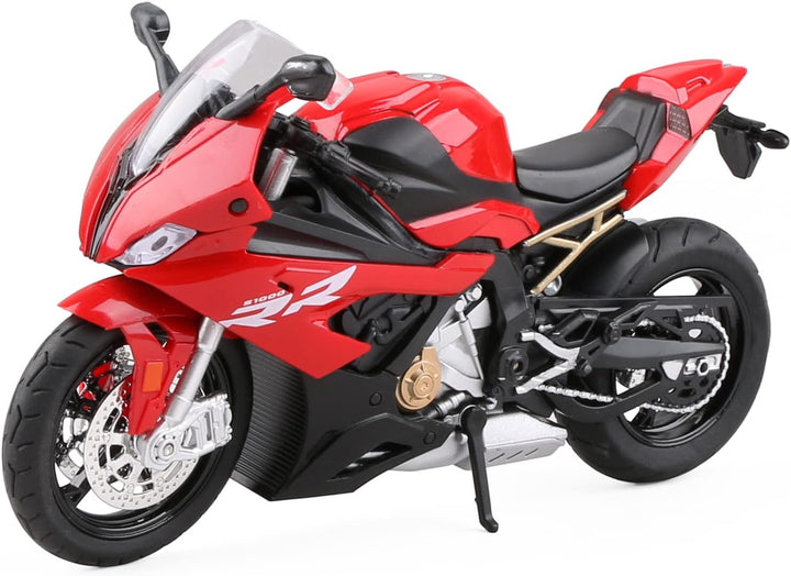 Die Cast Motorcycle Model for Ducati V4, Realistic Motorcycle Model, 1:12 Scale Kids Moto Toy or Collection, Boyfriend,Young Peoples Gift(Black)