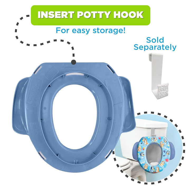 Bluey Soft Potty Seat - Potty Training Toilet Seat, Soft Cushion, Baby Potty Training, Safe, Easy to Clean