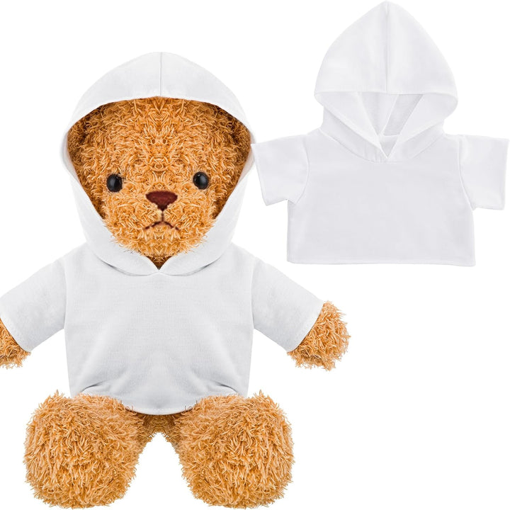 Sublimation Stuffed Bear Tshirt Fit 14-18 Inch Plush Bear Lovely Tiny Blank Stuffed Animal Clothes Easy Matching Doll Accessory Make Your Unique Stuffed Doll Outfit