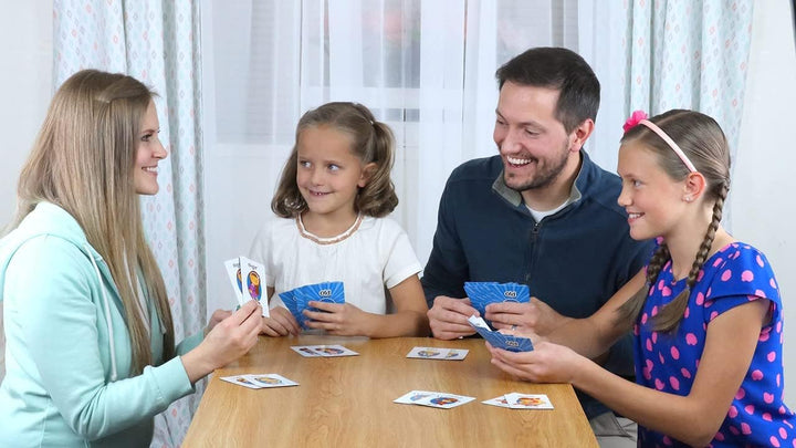 Card Games for Kids - Go Fish, Crazy 8'S, Old Maid, Slap Jack, Garbage Monster, War - Simple & Fun Classic Family Table Games - Games May Vary (6 Set)