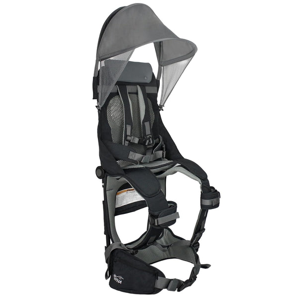 Hiking Backpack Carrier, Lightweight Toddler Shoulder Carrier with Sun Shade, Saddle Toddler Backpack for Kids 6 Months to 4 Years Old