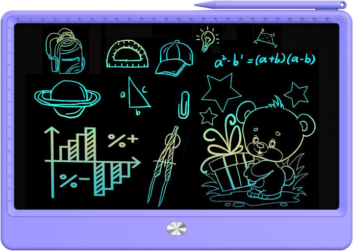 LCD Writing Tablet, Doodle Board Toys Gifts for 3-8 Year Old Girls Boys, 10 Inch Colorful Electronic Board Drawing Pad for Kids, Gifts for Toddler Educational Learning Travel Birthday, Blue