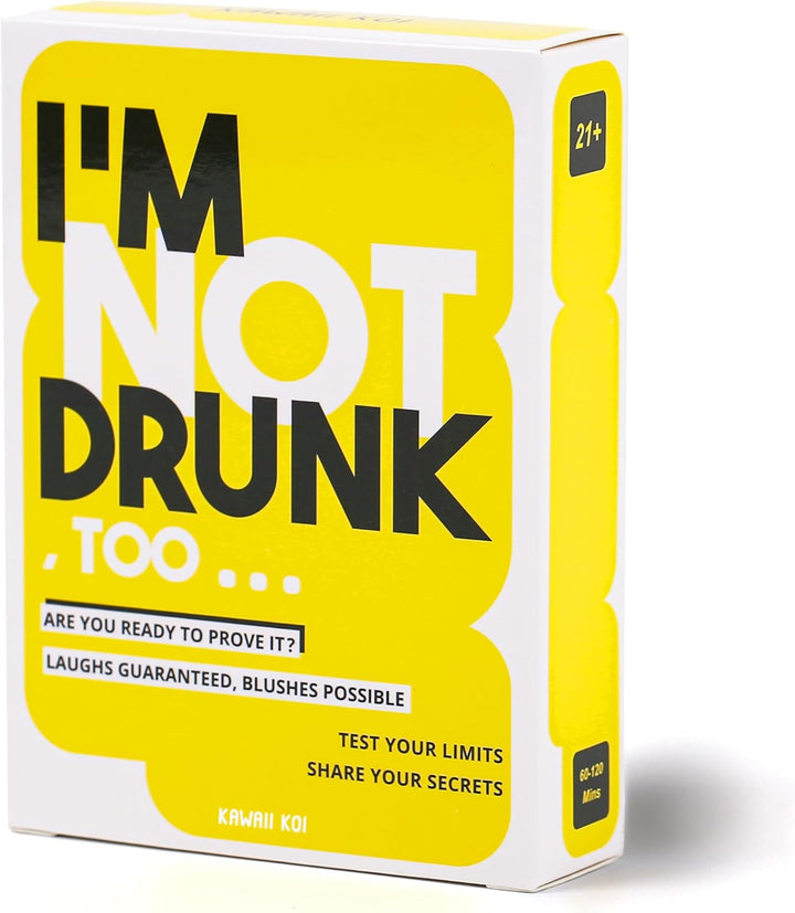 I'M NOT DRUNK - Party Drinking Game for Game Nights - 21St Birthday Gift & Bachelorette Party Game with 55 Amusing Cards - Hilarious Unforgettable Drinking Card Game - Get the Party Started