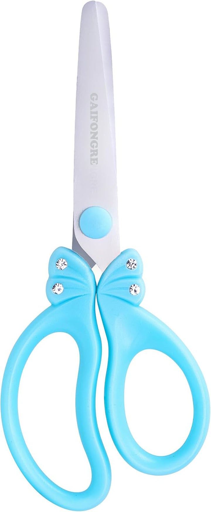 5″ Kids Safety Blunt Tip Scissors, Ages 5-8 & 8-10 for Girls,Rounded Edge & Ergonomic Handles for Small School Student Children Toddler Classroom Cutting Paper,Home DIY (Pink Blue)