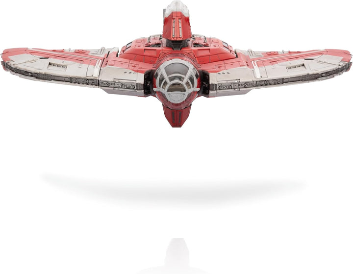 Star Wars Micro Galaxy Squadron Ahsoka Tano'S T-6 Jedi Shuttle - 13-Inch Vehicle with Rotating Wings and Three 1-Inch Micro Figure Accessories