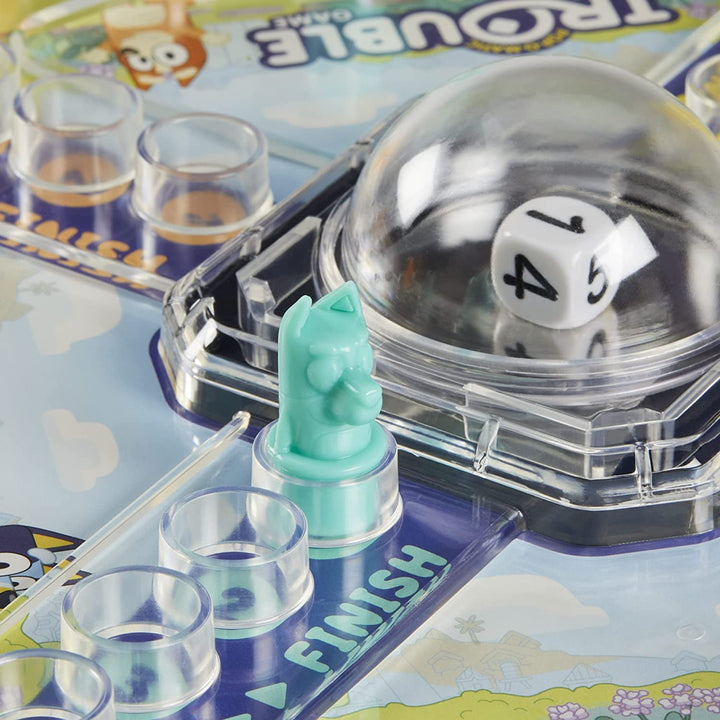Trouble: Bluey Edition Board Game for Kids, 2-4 Players, Race Bluey, Bingo, Bandit, or Chilli to the Finish, Ages 5 and up (Amazon Exclusive)