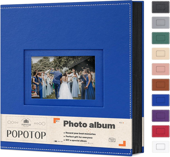 Photo Album 4X6 300 Pockets with Leather Hardcover Cover, Small Photo Album Holder Book with 50Pcs Pages for Family Travel Wedding Baby Gifts