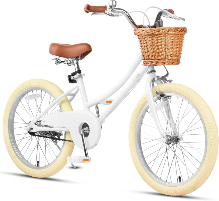 Girls Bike with Basket for 2-12 Years Old Kids, 12 14 16 18 20 Inch Bicycle with Bell Training Wheels, Multiple Colors