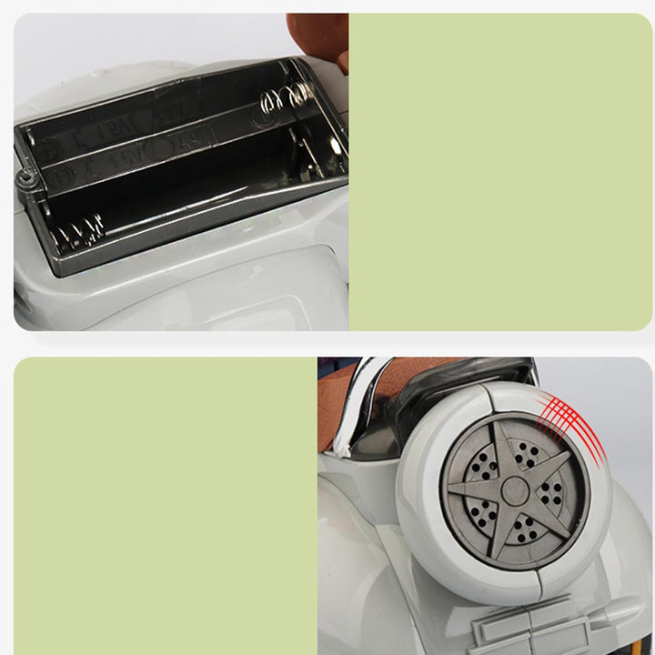 Rotating Scooter Toy for Guinea Pigs Motorcycle Toy with Lights and Music Scooter Shape Cage Decoration