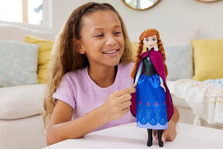 Disney Princess Dolls, Anna Posable Fashion Doll with Signature Clothing and Accessories, Disney'S Frozen Movie Toys