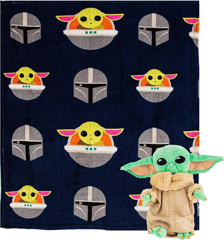 Character Hugger Pillow & Silk Touch Throw Blanket Set, Stuffed Animal for Kids, Newborn Snuggle Toy, 40" X 50", Harry Potter - Hedwig Magic