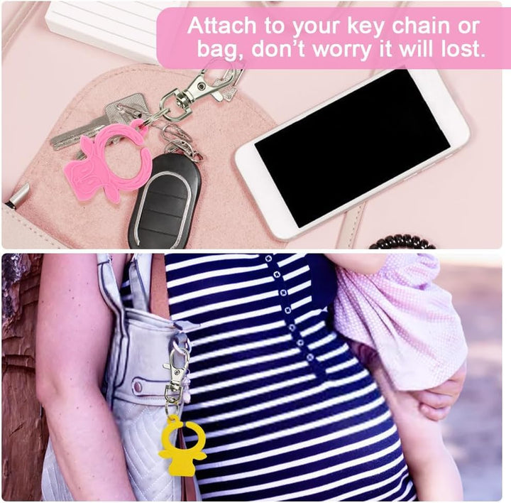 Silicone Buckle Release Tool, Unbuckle Assistant, Easy Buckle Release Aid for Parents and Caregivers to Unbuckle (Mint-Pink)