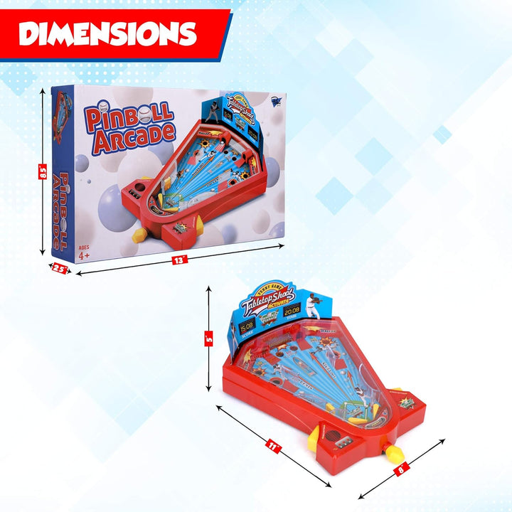 Pinball Arcade - Miniature Tabletop Baseball Board for Kids - Self-Contained & Safe Arcade Toy - Small Baseball Table Game- Pinball Machine for Kids