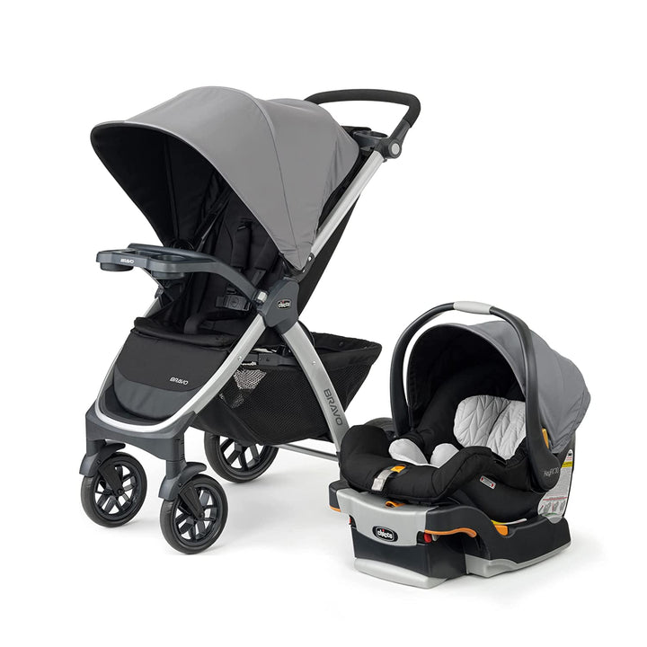 Bravo 3-In-1 Trio Travel System, Bravo Quick-Fold Stroller with Keyfit 30 Infant Car Seat and Base, Car Seat and Stroller Combo | Camden/Black