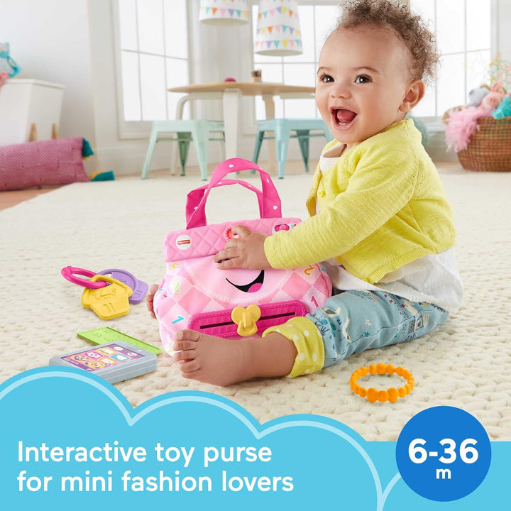 Baby & Toddler Toy Laugh & Learn My Smart Purse with Lights, Learning Songs & 5 Accessories for Infants Ages 6+ Months