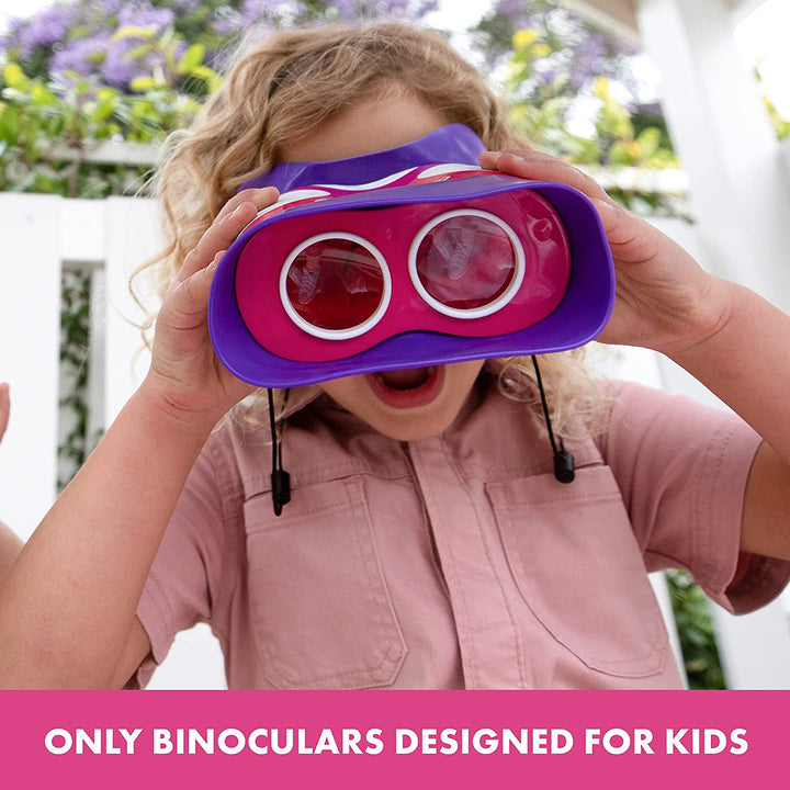 Geosafari Jr. Kidnoculars Pink Binoculars for Toddlers & Kids, Toy for Boys & Girls, Classroom Must Haves, Ages 3+