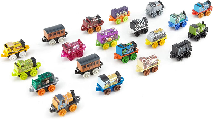 Toy Trains MINIS 20 Pack of Miniature Push-Along Engines & Railway Vehicles for Pretend Play Preschool Kids Ages 3+ Years (Amazon Exclusive)