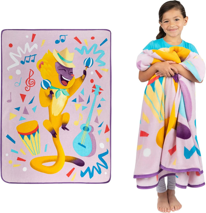Gabby'S Dollhouse Cakey and Pandy Kids Bedding Super Soft Micro Raschel Throw, 46 in X 60 In, by