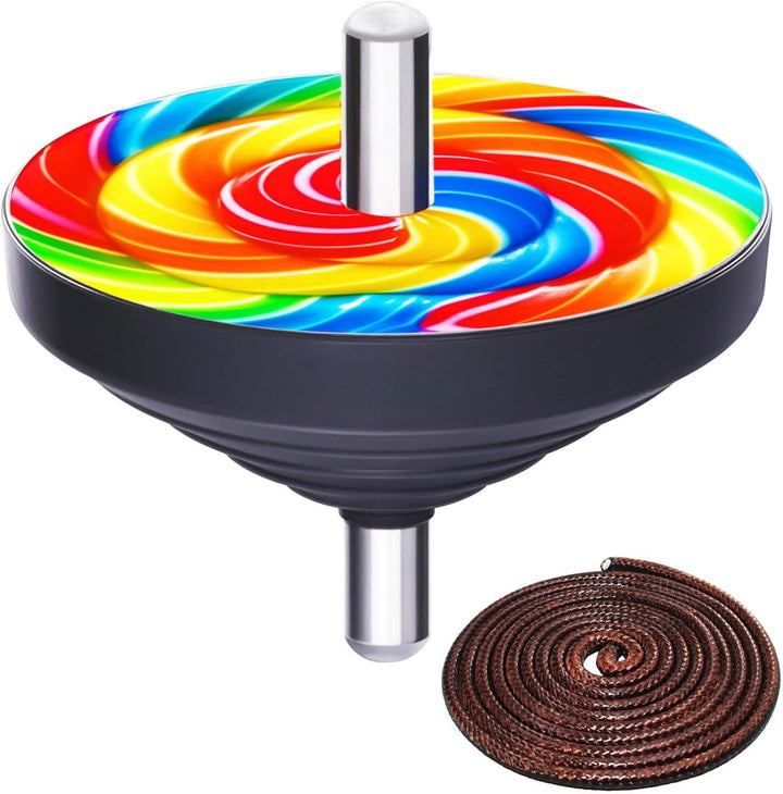 Korean Games Set Squid Toys - Weighted Gonggi Ddakji Spinning Top Flying Stones Jegi - Authentic Traditional Folk Toy Gift