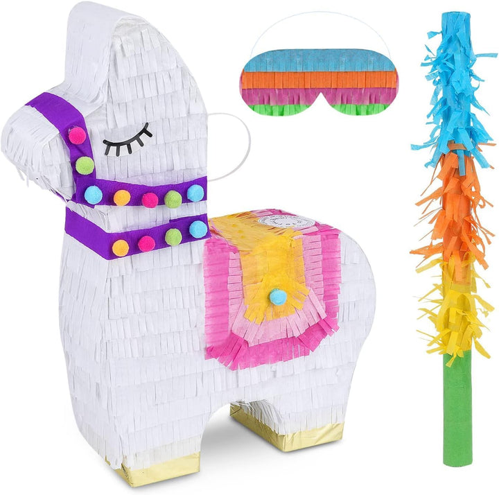 Dinosaur Pinata Bundle with a Blindfold and Bat (17X13X4 Inches), Perfect for Birthday Parties, Animal Theme Parties, Decorations