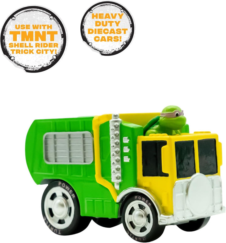 , 1:64Th Diecast Shell Riders Set, Classic Styling, Leo, Raph, Donatello, and Mikey, Ages 3+