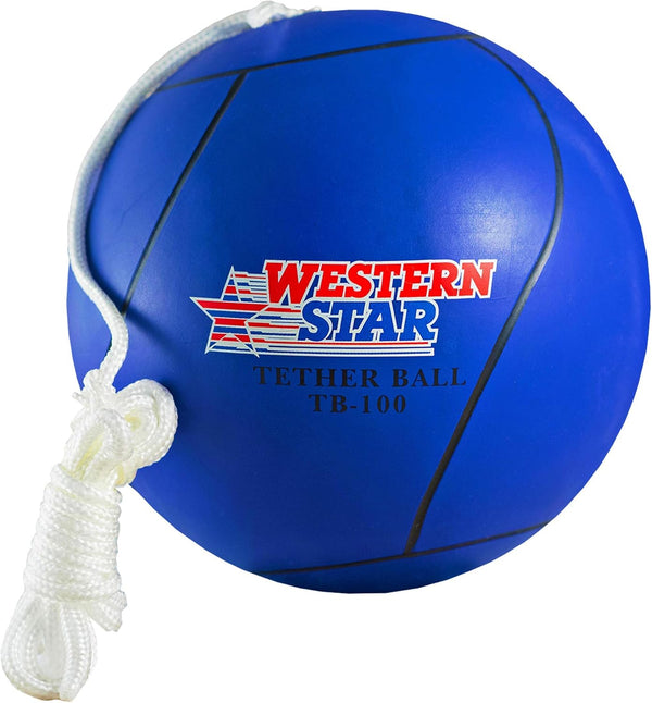 Tetherball Game Set - Classic and Original - Soft-Touch Tether Ball with 2 Durable Attached Ropes - Indoor, Outdoor, 4 Colors - Easy Attach & Play - Classic Family Outdoor Game for Kids