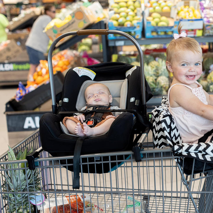 Car Seat Carrier for Shopping Carts, Allows Babies, Newborns, Infants and Toddlers to Stay Snug or Sleeping in Car Seat While Parents Shop, as Seen on Shark Tank