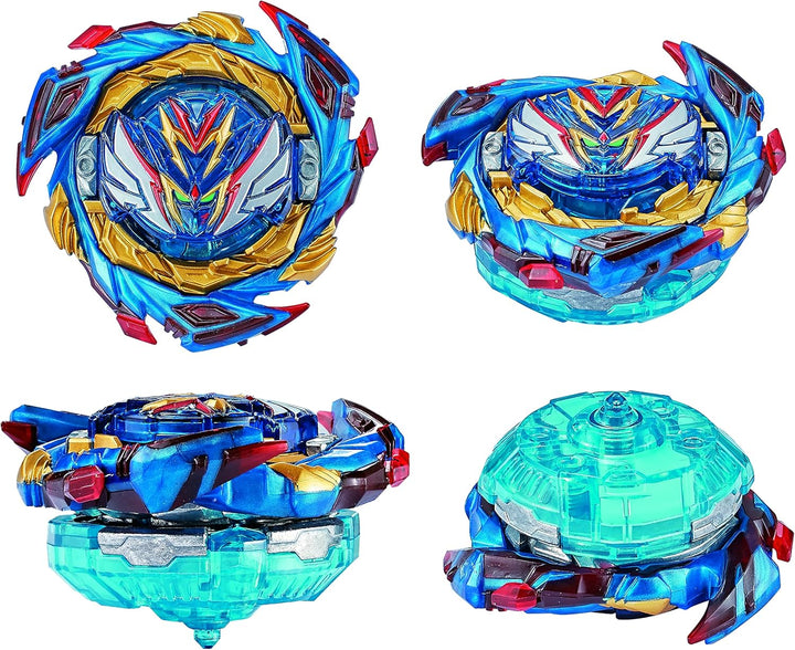 Bey Burst Gyro Toy Set with Arena Metal Fusion Attack Top Grip Toy Great Birthday Gift for Boys Children Kids Age 6 8 10 12+ Game Storage Box 12 Burst Gyros 1 Stadium 4 Two-Way Launcher 2 Handles