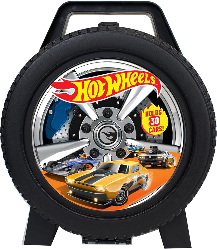 Hot Wheels Collector Case – Durable Die-Cast Car Storage Organizer with Handle for 1:64 Scale Vehicles – Holds up to 50 Cars – Portable Display and Carry Case for Kids and Collectors