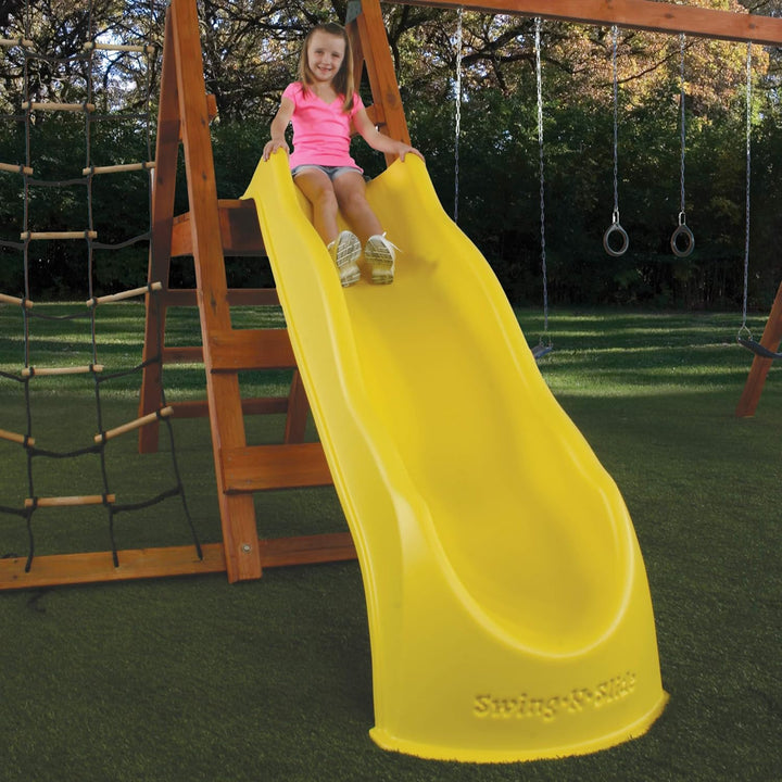 NE 3062 Super Speedwave Slide for 5' Swing Set Decks, Yellow