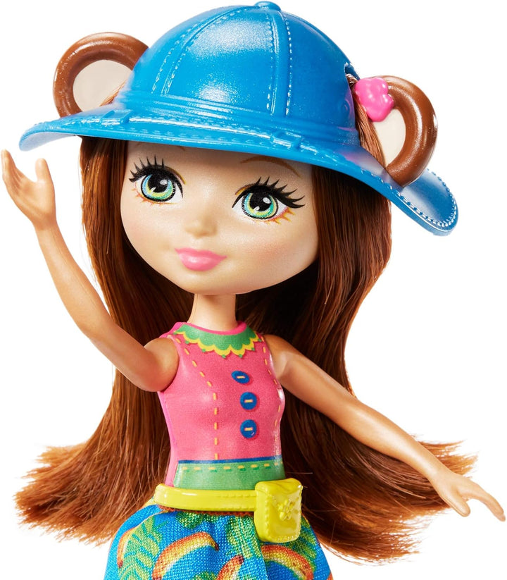 Junglewood Boat & Merit Monkey Doll, Multi Color