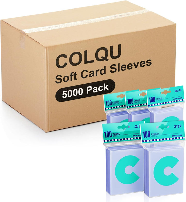 1000Ct Card Sleeves for Trading Cards, Clear Penny Sleeves, Baseball Card Sleeve, Soft Sports Card Sleeve, Plastic Card Protector Fit for MTG Game Card Standard Cards
