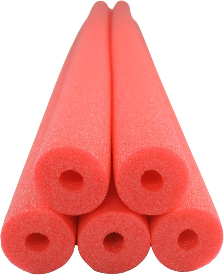 Pool Noodles,  5 Pack of 52 Inch Hollow Foam Swim Noodles, Bright Foam Noodles for Swimming, Floating and Craft Projects