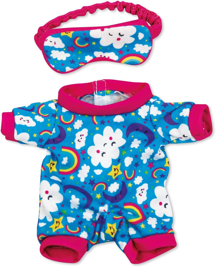 MINI Build-A-Bear Workshop Green Rawr Toy Clothes Pack. 4 Mix-And-Match Toy Outfits Includes Pajamas, Cute Hoodies, Summer Styles | for Kids Aged 3+. Suitable for 9” MINI Bears ONLY