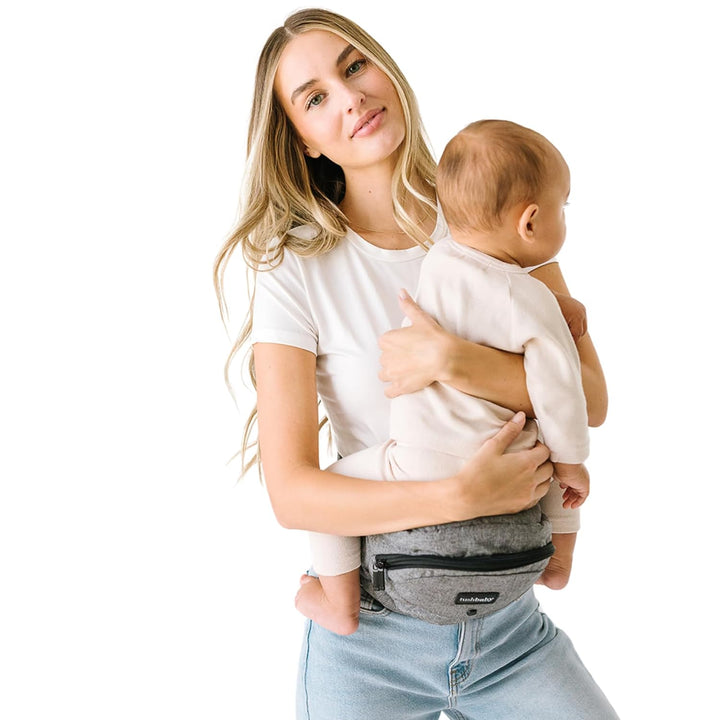 the Original Premium Quality Hip Seat Carrier – Safety-Certified Baby & Toddler Carrier with Secure Safety Buckles, No-Flimsy-Foam Design, Storage Pockets & Nursing Pillow. 0–3 Yrs