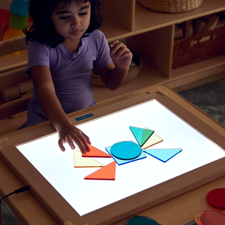 LED Activity Tablet: Light up Tabletop Lightbox for Preschool | Kids Light Pad for Classroom and Playroom Sensory Learning Play Activities