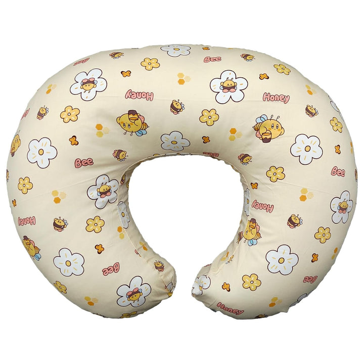 Nursing Pillow, Breastfeeding Pillows with Standard Size Removable Cover, Breast Feeding Pillow with Breathable Filling, Ergonomic Nursing Essentials for Bottle and Breastfeeding- Leaves…