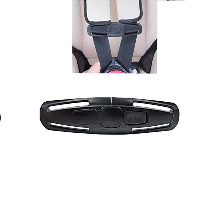 Black Universal Child Seat Chest Harness Clip and Baby Seat Safety Belt Clip Buckle Universal Replacement for Kids Trend Adjustable Guard