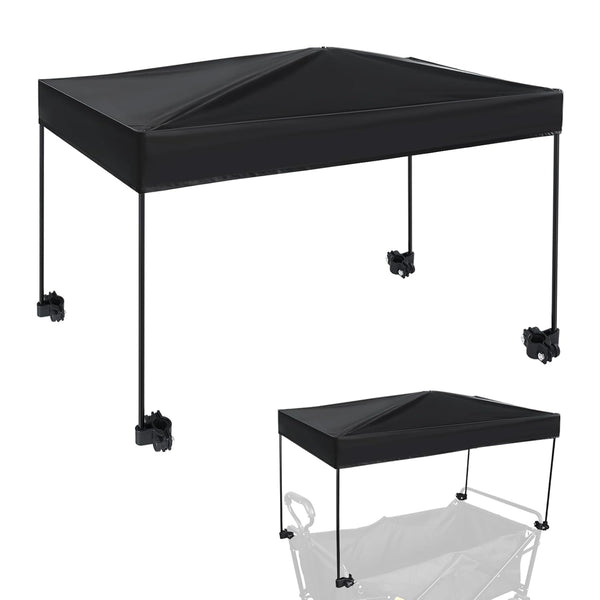 Universal Model Wagon Canopy Cover Garden Push Awning Portable Outdoor Stroller Accessories Awning for Garden Wagon, Shopping, Camping (Suitable for Folded,Gathering Folded Stroller) -50*76Cm