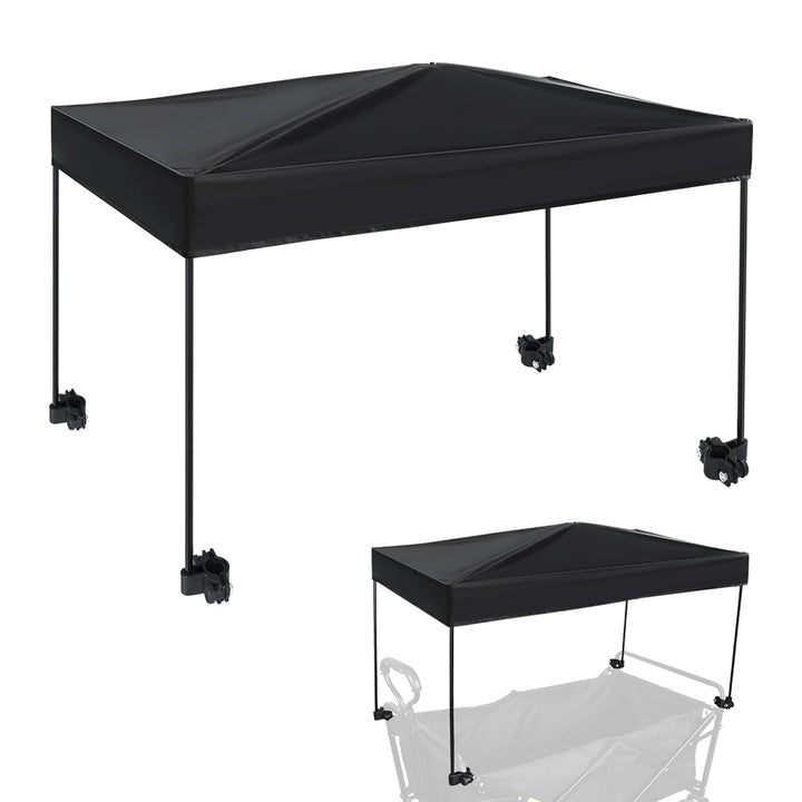 Universal Model Wagon Canopy Cover Garden Push Awning Portable Outdoor Stroller Accessories Awning for Garden Wagon, Shopping, Camping (Suitable for Folded,Gathering Folded Stroller) -50*76Cm