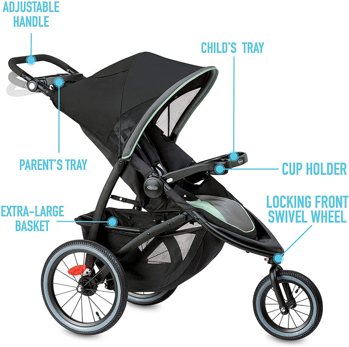 Fastaction Jogger LX Stroller - Drive, Convenient One-Hand Fold, ICS Compatible, Ideal for Parents on the Go