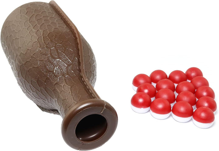Billiard Shaker Pool Snooker Billiard Table Kelly Pool Shaker Bottle with 16PCS Red and White Tally Peas