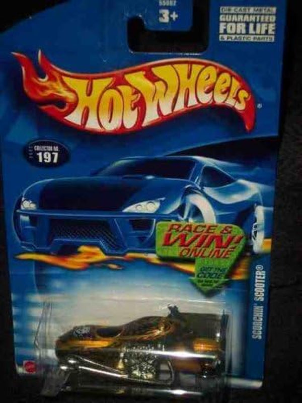 #2002-197 Scorchin' Scooter Race/Win Card Collectible Collector Car