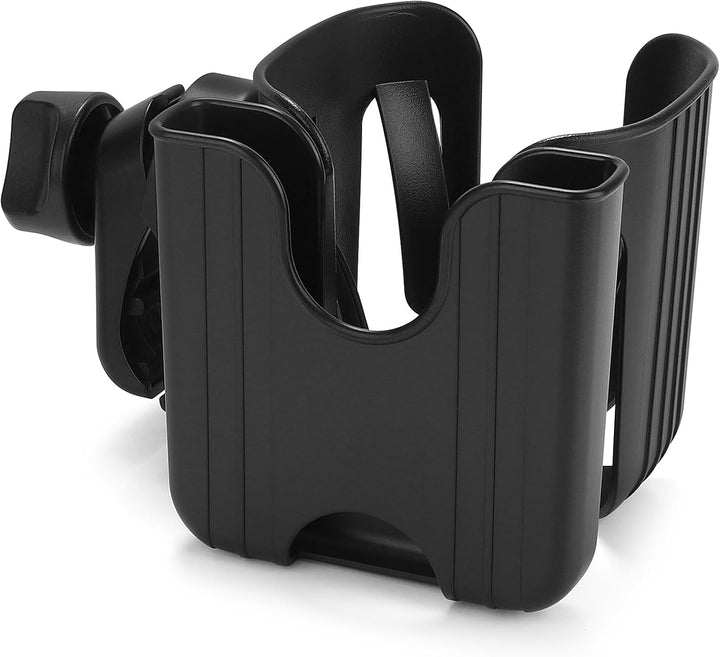 Stroller Cup Holder with Phone Holder, Bike Cup Holder, Universal Cup Holder for Uppababy Nuna Doona Strollers, 2-In-1 Cup Phone Holder for Stroller, Bike, Wheelchair, Walker, Scooter