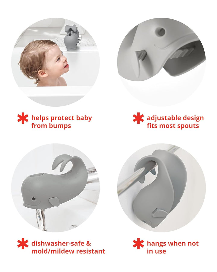 Baby Bath Spout Cover Universal Fit MOBY Grey