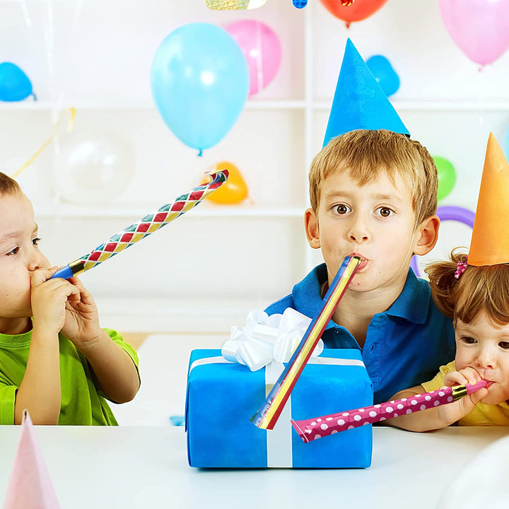 100PCS Party Blowers for Kids, Noisemaker Toys Party Whistles Birtthday Blow Horns for Family Gatherings, Kids Birthday