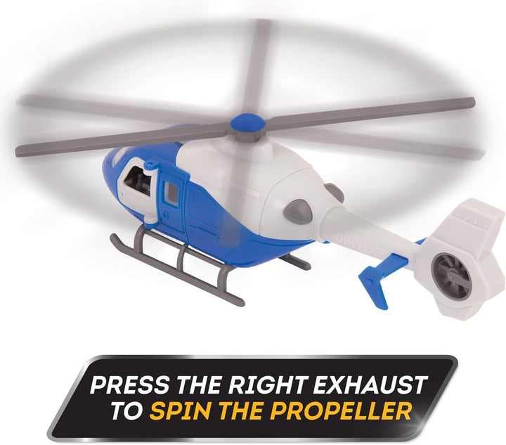 – 7-Inch Rescue Helicopter Toy with Lights & Sounds, Opening Doors, Vehicle for Boys & Girls, Durable Design, Realistic Details, Gift 3+ Years Toy for Kids