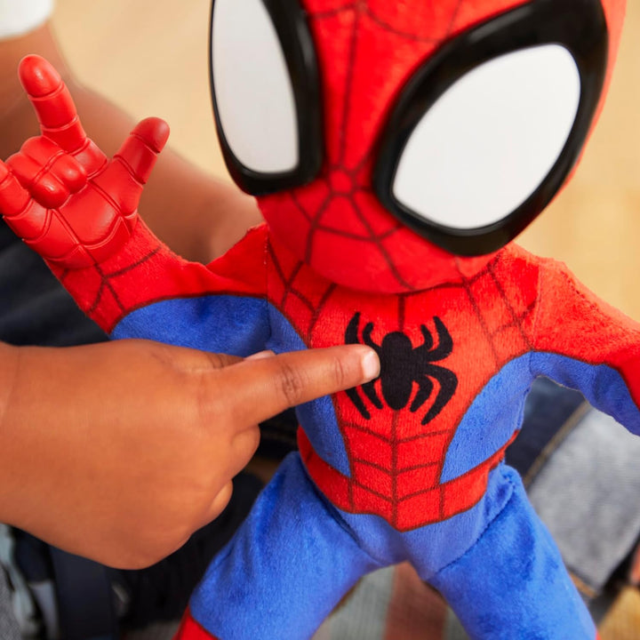 Marvel Dance 'N Crawl Spidey, Interactive Plush Toy with 20 Phrases & Sounds, 2 Songs, Super Hero Toys for Kids 3 & Up