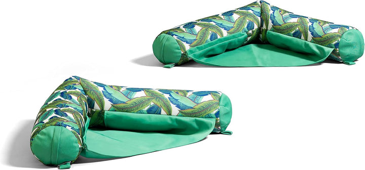 Noodle Sling, No Inflation Needed, Pool Float with Armrests, Quick Draining Fabric, Cup Holder